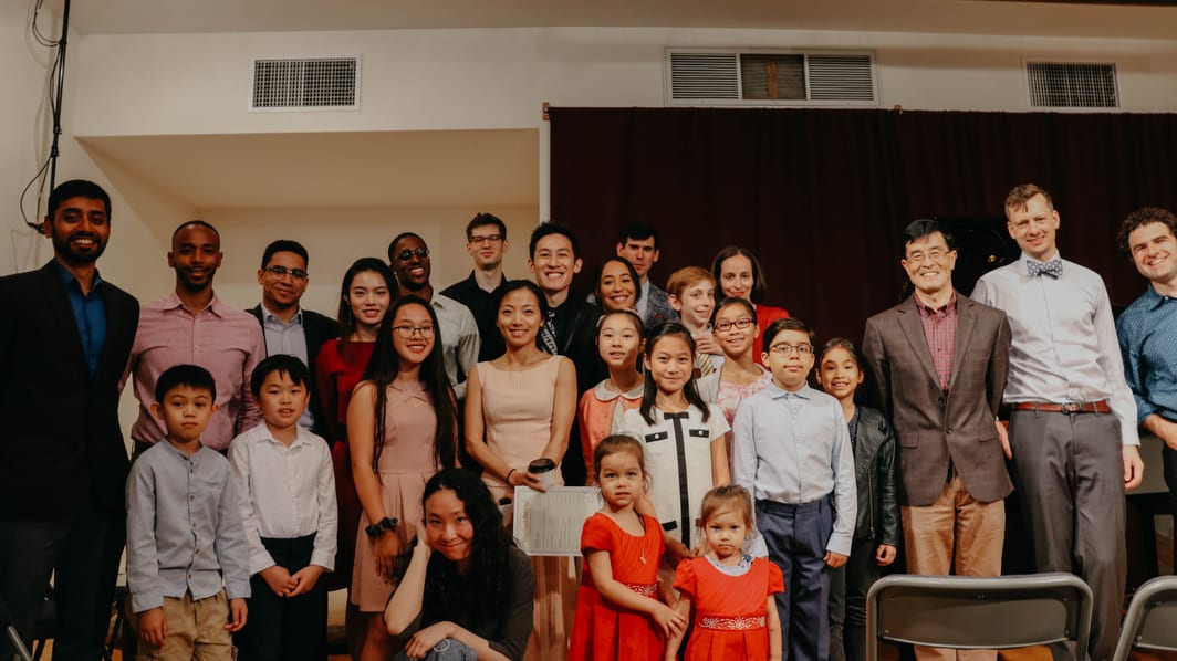 group picture after student recital